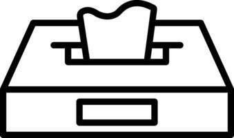 Tissue Box Vector Icon Design