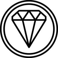 diseño de icono de vector de diamante