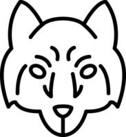 ártico lobo vector icono diseño