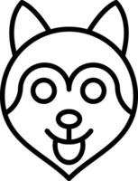 Husky Vector Icon Design