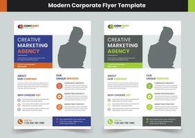 Corporate Business Flyer Template With Color Combination, Brochure Design, Annual Report, Poster, Flyer in A4, Promotion, Advertise, Publication, Cover Page, vector