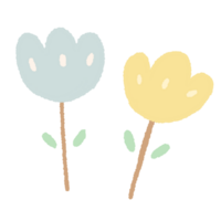 blomma söt minimal pastell kärlek png