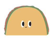 taco vite nourriture mignonne dessin animé png