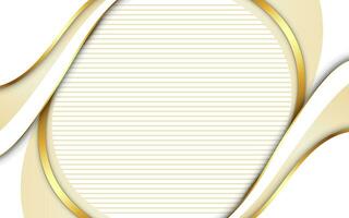 Luxury abstract white golden background vector