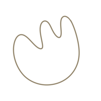 Hand gezeichnet abstrakt Kreis Kritzeleien, Kringel und Strudel Linien png