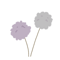 Hand drawn flower floral minimal pastel colour png