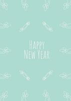 New year greeting card vector