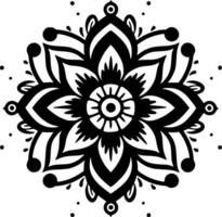 mandala - minimalista y plano logo - vector ilustración