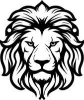 Lion, Minimalist and Simple Silhouette - Vector illustration