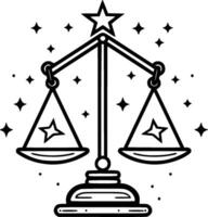 Justice - High Quality Vector Logo - Vector illustration ideal for T-shirt graphic