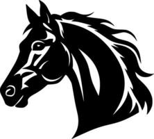 caballo - minimalista y plano logo - vector ilustración