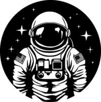 astronauta - minimalista y plano logo - vector ilustración