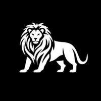 Lion - Black and White Isolated Icon - Vector illustration