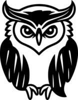 Owl - Minimalist and Flat Logo - Vector illustration