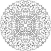 Mandala. Ethnic decorative element. Hand drawn backdrop. Islam, Arabic, Indian, ottoman motifs. vector