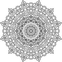 Mandala. Ethnic decorative element. Hand drawn backdrop. Islam, Arabic, Indian, ottoman motifs. vector