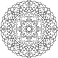 Mandala. Ethnic decorative element. Hand drawn backdrop. Islam, Arabic, Indian, ottoman motifs. vector