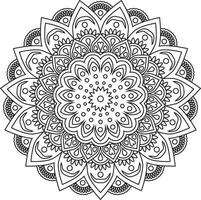 Mandala. Ethnic decorative element. Hand drawn backdrop. Islam, Arabic, Indian, ottoman motifs. vector