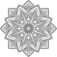 mándala étnico decorativo elemento. mano dibujado fondo. islam, Arábica, indio, otomano motivos vector