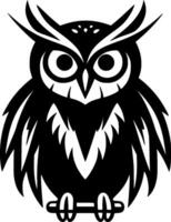 Owl - Minimalist and Flat Logo - Vector illustration