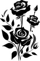 Roses - High Quality Vector Logo - Vector illustration ideal for T-shirt graphic