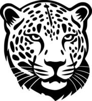 leopardo, minimalista y sencillo silueta - vector ilustración