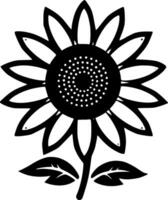 flor - minimalista y plano logo - vector ilustración