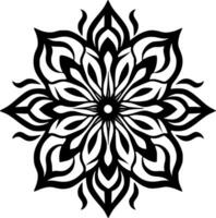 Mandala, Minimalist and Simple Silhouette - Vector illustration