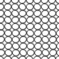 Seamless pattern with black sketch hand drawn pencil scribble ellipse shape on white background. Abstract grunge texture. Vector illustration