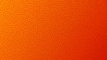 Orange Turing reaction gradient background. Abstract diffusion pattern with chaotic shapes. Vector illustration.