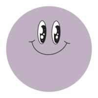 punto cerchio Sorridi retrò Vintage ▾ emoji cartone animato png