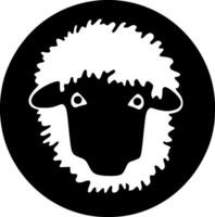 Sheep, Minimalist and Simple Silhouette - Vector illustration