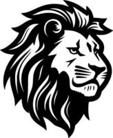 Lion, Minimalist and Simple Silhouette - Vector illustration