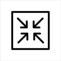 Compress arrows alt icon Design vector