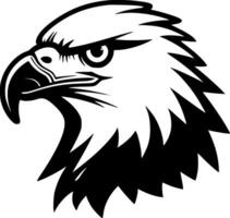 Eagle - Black and White Isolated Icon - Vector illustration