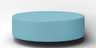 3D, cylinder podium display scene of minimal geometric platform base isolated on transparent background png file.