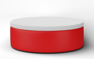 3d, cilindro podio Schermo scena di minimo geometrico piattaforma base isolato su trasparente sfondo png file.