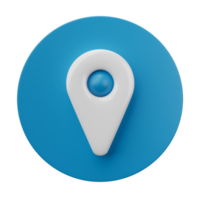 3d rendering, 3d illustration. Location map pin gps pointer markers. Map pointer isolated on transparent background. png