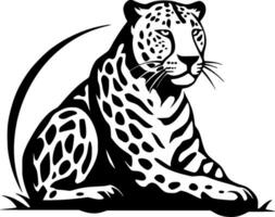 leopardo - minimalista y plano logo - vector ilustración