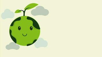 Animation zu gedenken Grün Erde Tag video