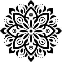 Mandala, Minimalist and Simple Silhouette - Vector illustration
