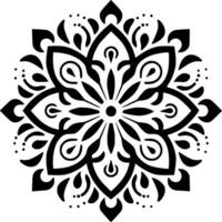 Mandala, Minimalist and Simple Silhouette - Vector illustration