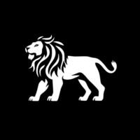 Lion, Minimalist and Simple Silhouette - Vector illustration