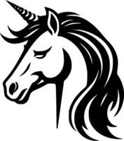 Unicorn, Minimalist and Simple Silhouette - Vector illustration