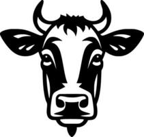 vaca - minimalista y plano logo - vector ilustración