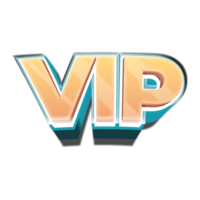 icon VIP png yellow and blue color
