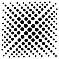 Halftone circles, halftone dot pattern background vector