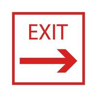 exit icon vector