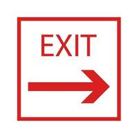 exit icon vector