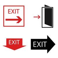 exit icon vector